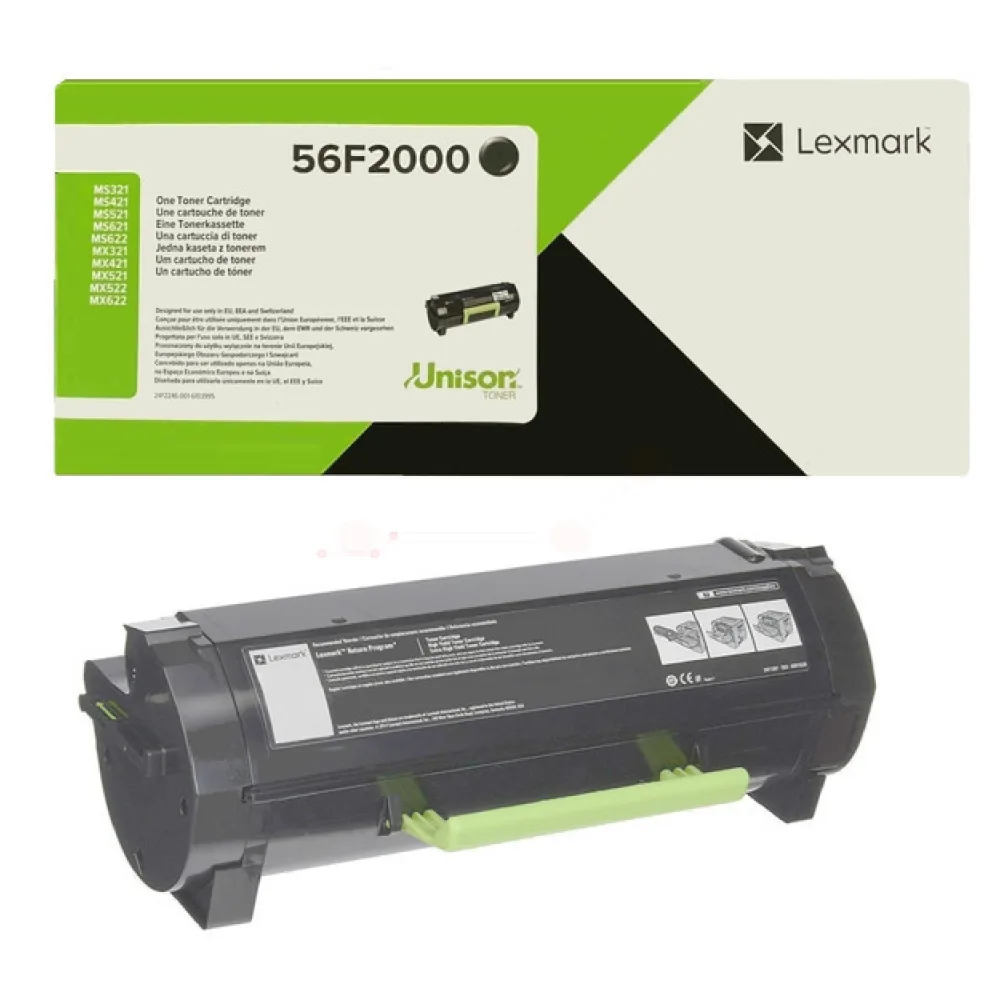 Original Lexmark 56F2000 Toner schwarz