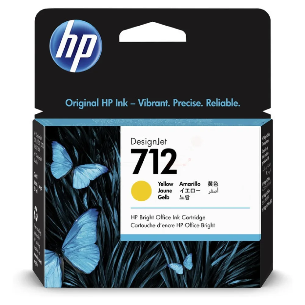 Original HP 3ED69A / 712 Tintenpatrone gelb