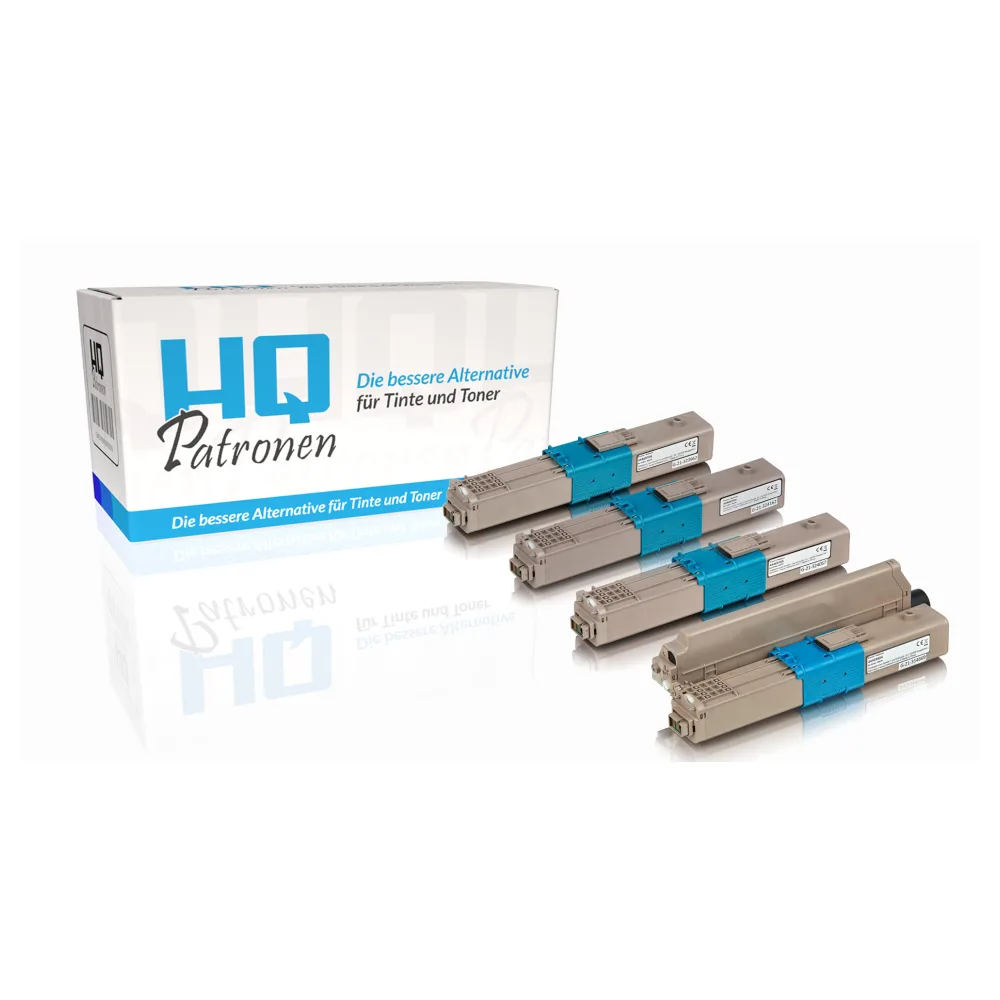 Multipack kompatibel zu OKI C310 enthält 4x Tonerkartusche