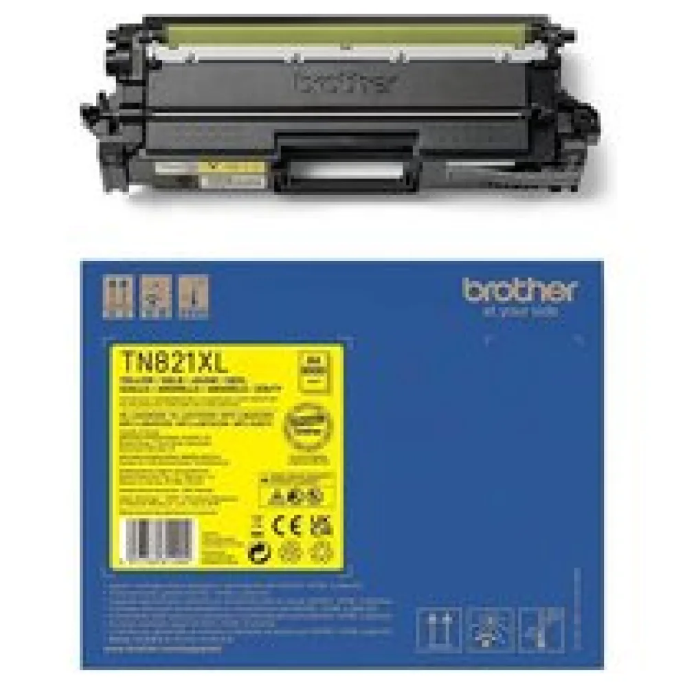 Original Brother TN821XLY Toner gelb – Bild 2