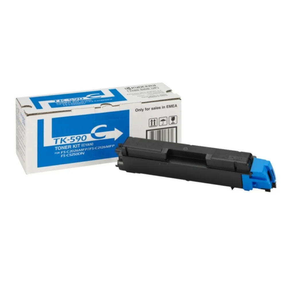 Original Kyocera 1T02KVCNL0 / TK590C Toner cyan