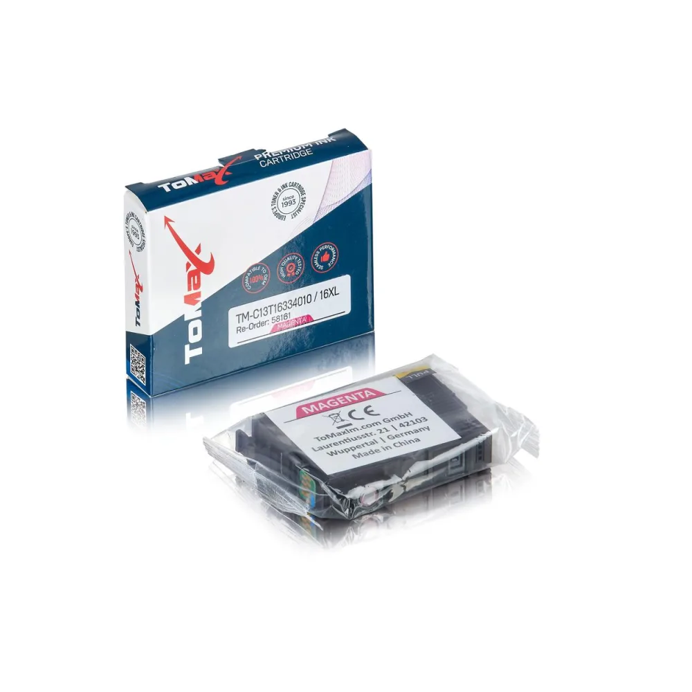 ToMax Premium ersetzt Epson C13T16334010 / 16XL Tintenpatrone, magenta