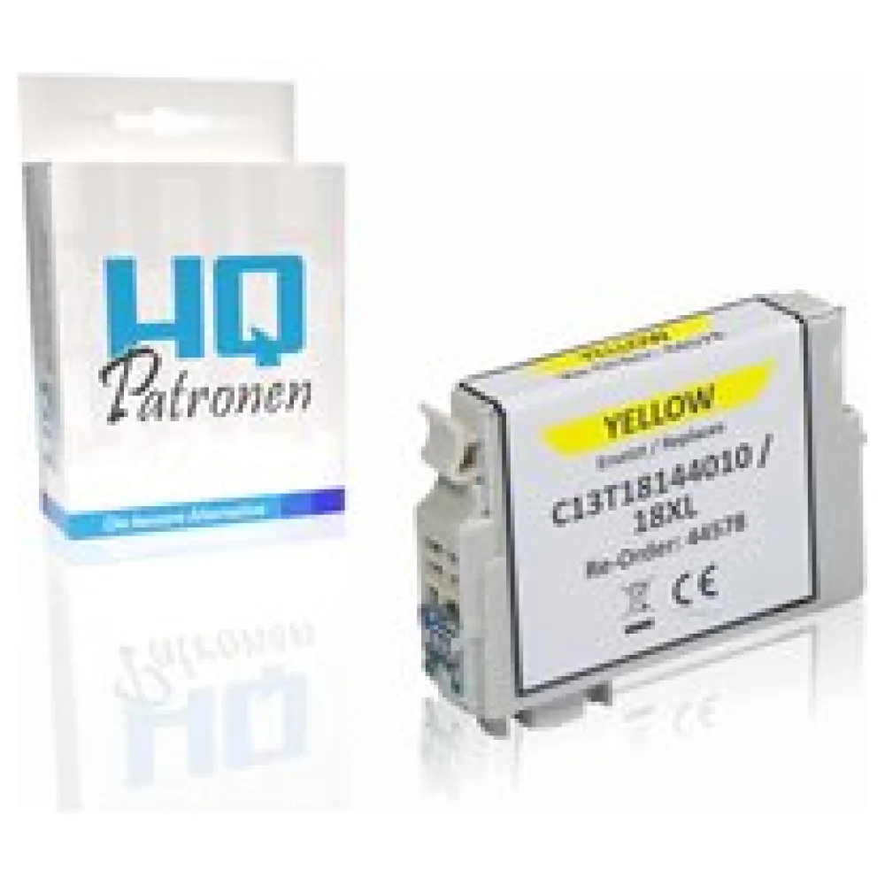 Kompatibel zu Epson C13T18144010 / 18XL Tintenpatrone, gelb – Bild 2