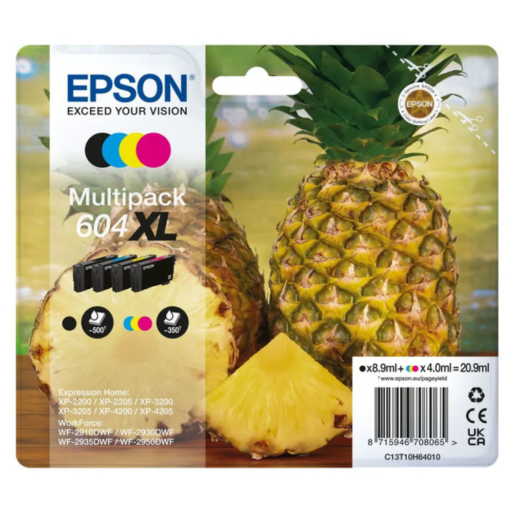 Original Epson C13T10H64010 / 604XL Tintenpatrone Multipack