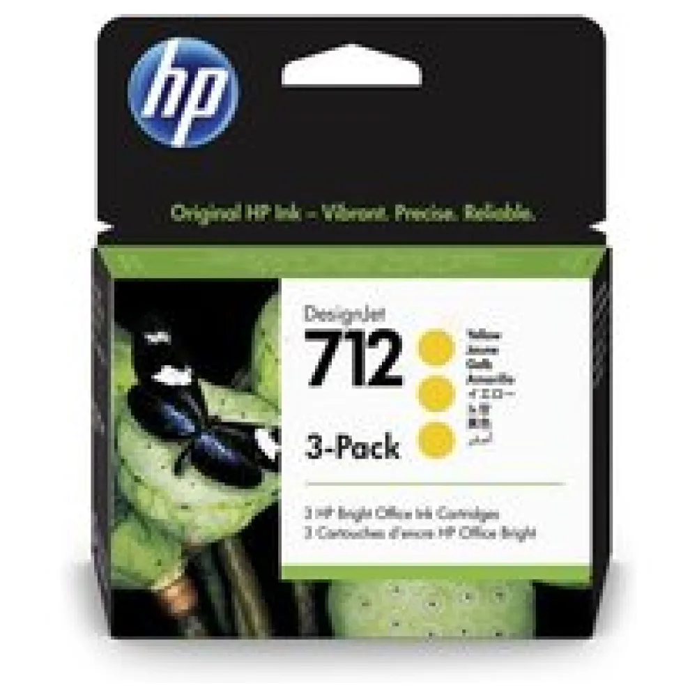 Original HP 3ED79A / 712 Tintenpatrone gelb – Bild 2