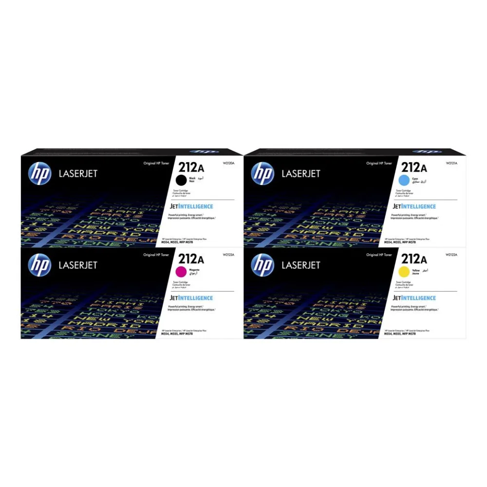 Set 4x Original HP Toner 212A W2120A W2121A W2122A W2123A