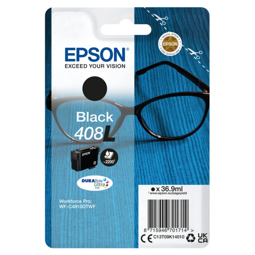 Original Epson C13T09K14010 / 408L Tintenpatrone schwarz