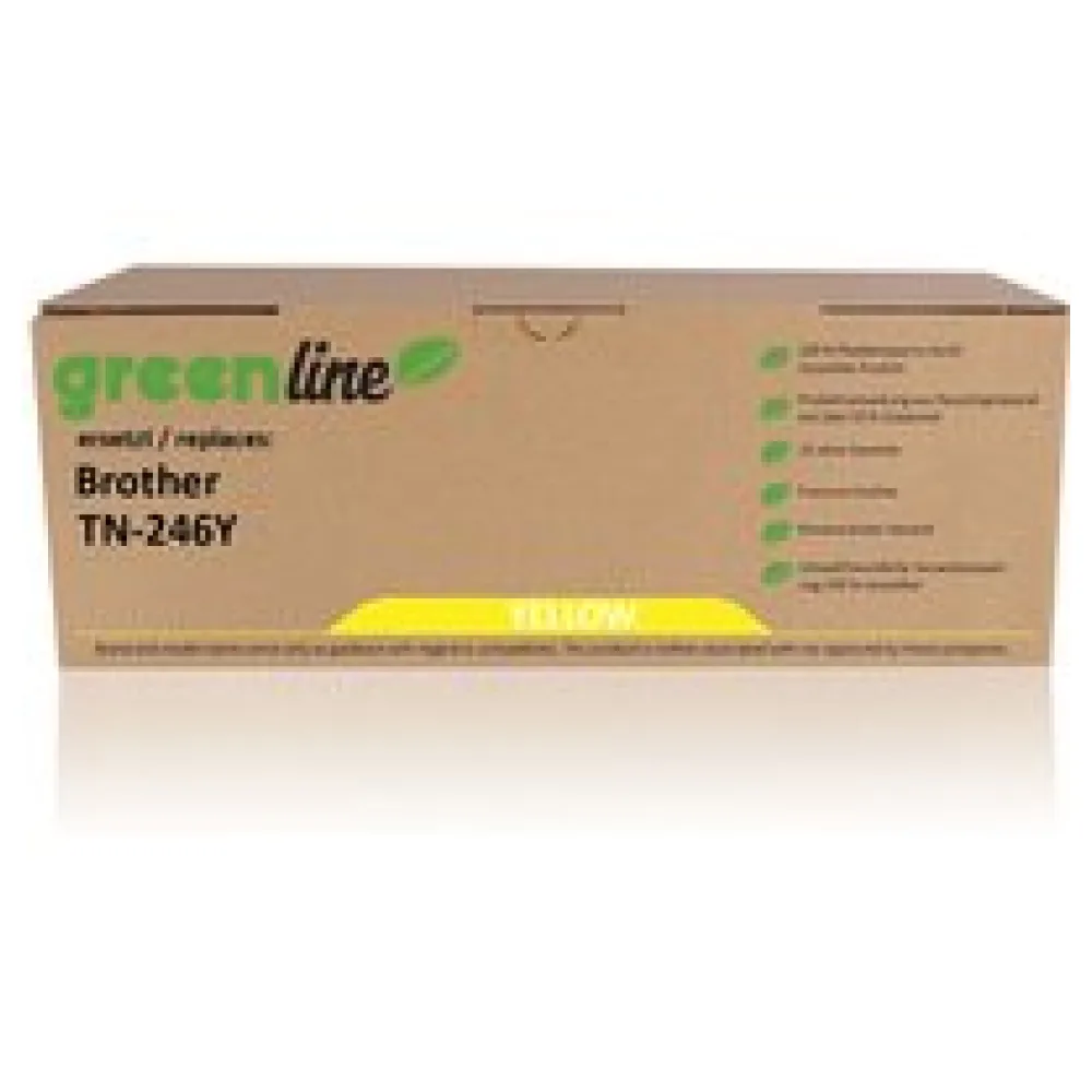greenline ersetzt Brother TN-242Y / TN-246Y Tonerkartusche, gelb – Bild 2