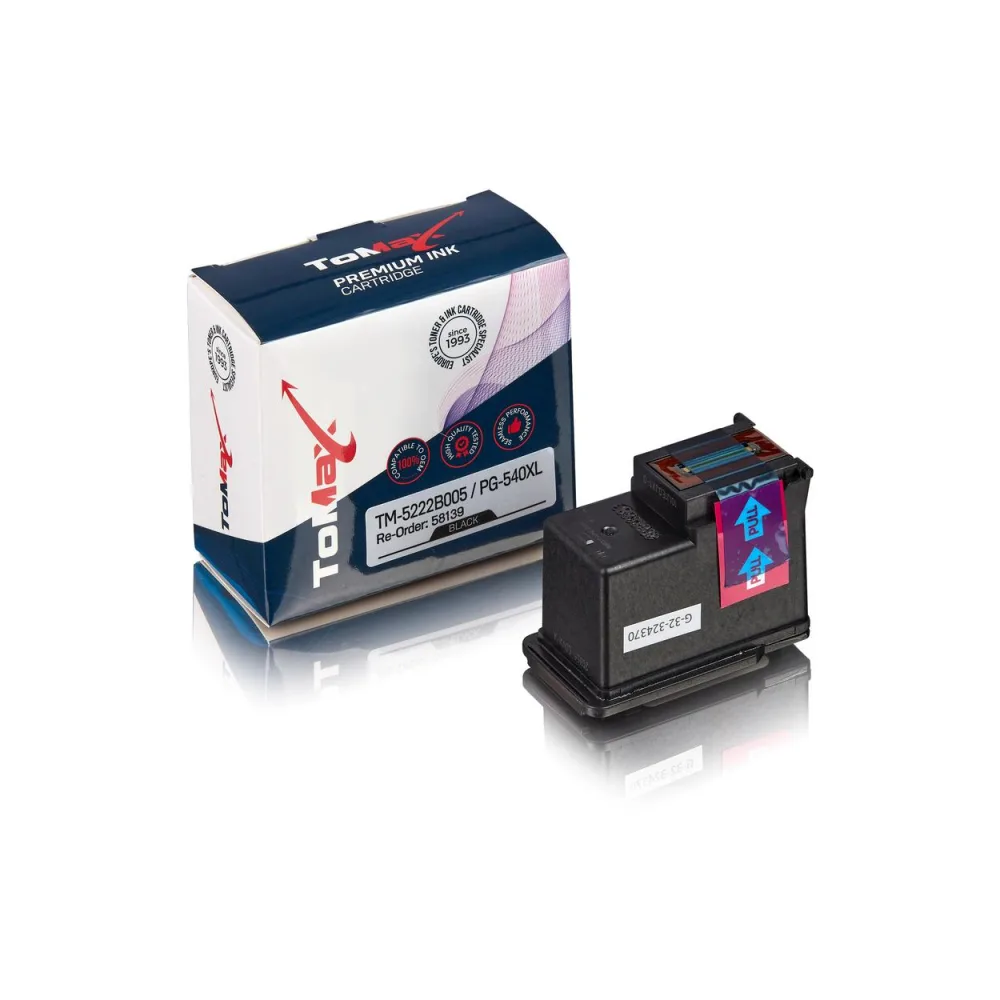 ToMax Premium ersetzt Canon 5222B005 / PG-540XL Druckkopfpatrone Schwarz