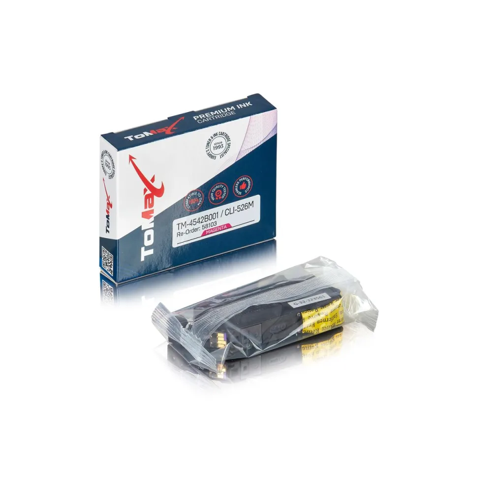 ToMax Premium ersetzt Canon 4542B001 / CLI-526M Tintenpatrone, magenta