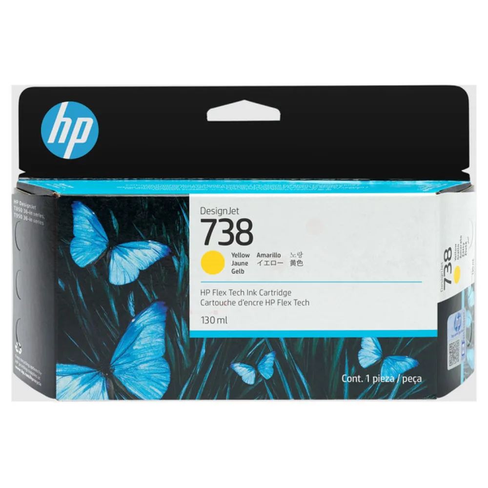 Original HP 498N7A / 738 Tintenpatrone gelb