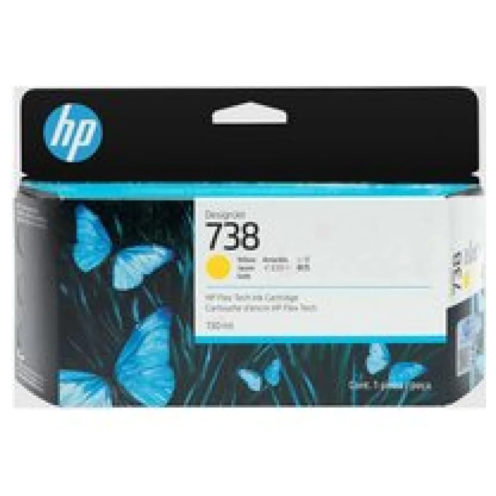 Original HP 498N7A / 738 Tintenpatrone gelb – Bild 2