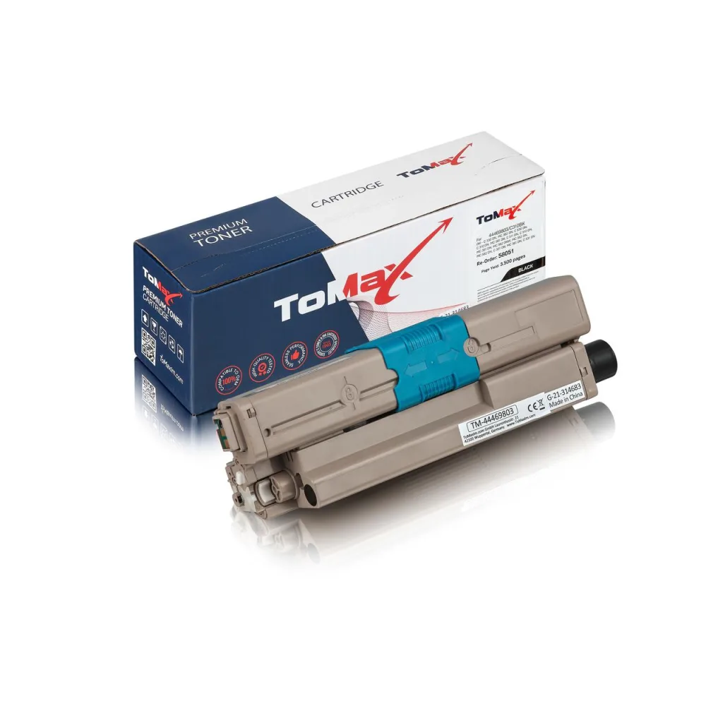 ToMax Premium ersetzt OKI 44469803 / C530 Toner, schwarz