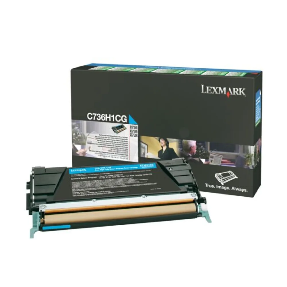 Original Lexmark C736H1CG Toner cyan