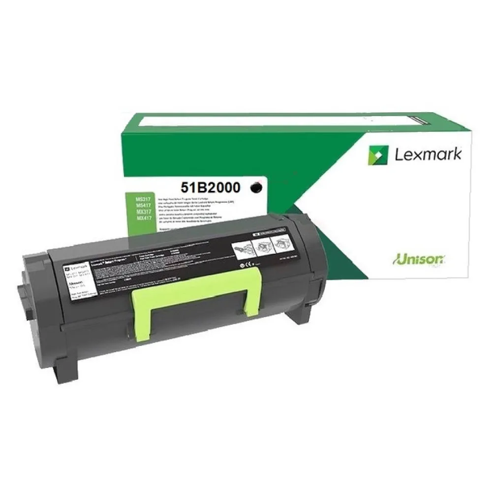 Original Lexmark 51B2000 Toner schwarz