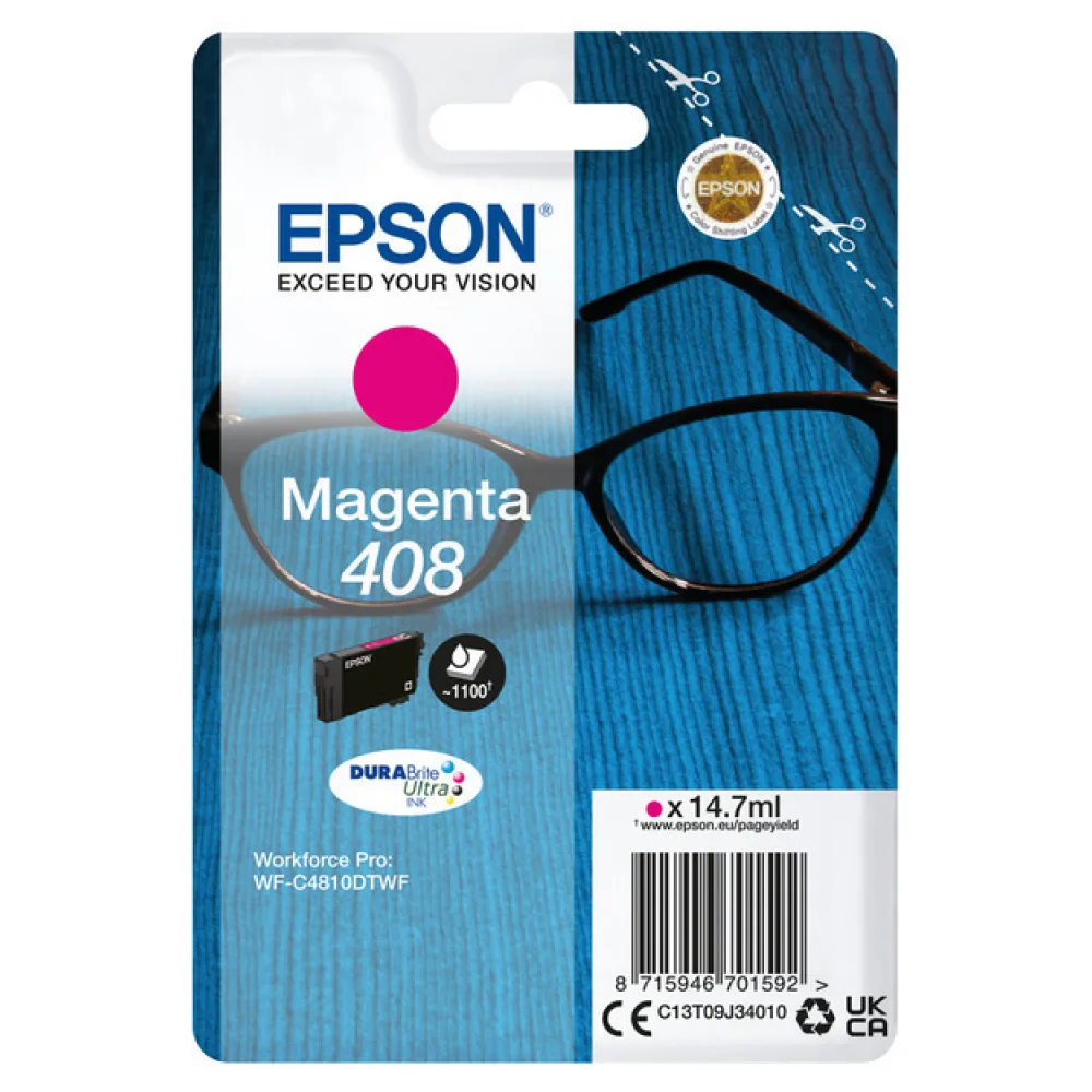 Original Epson C13T09J34010 / 408 Tintenpatrone magenta