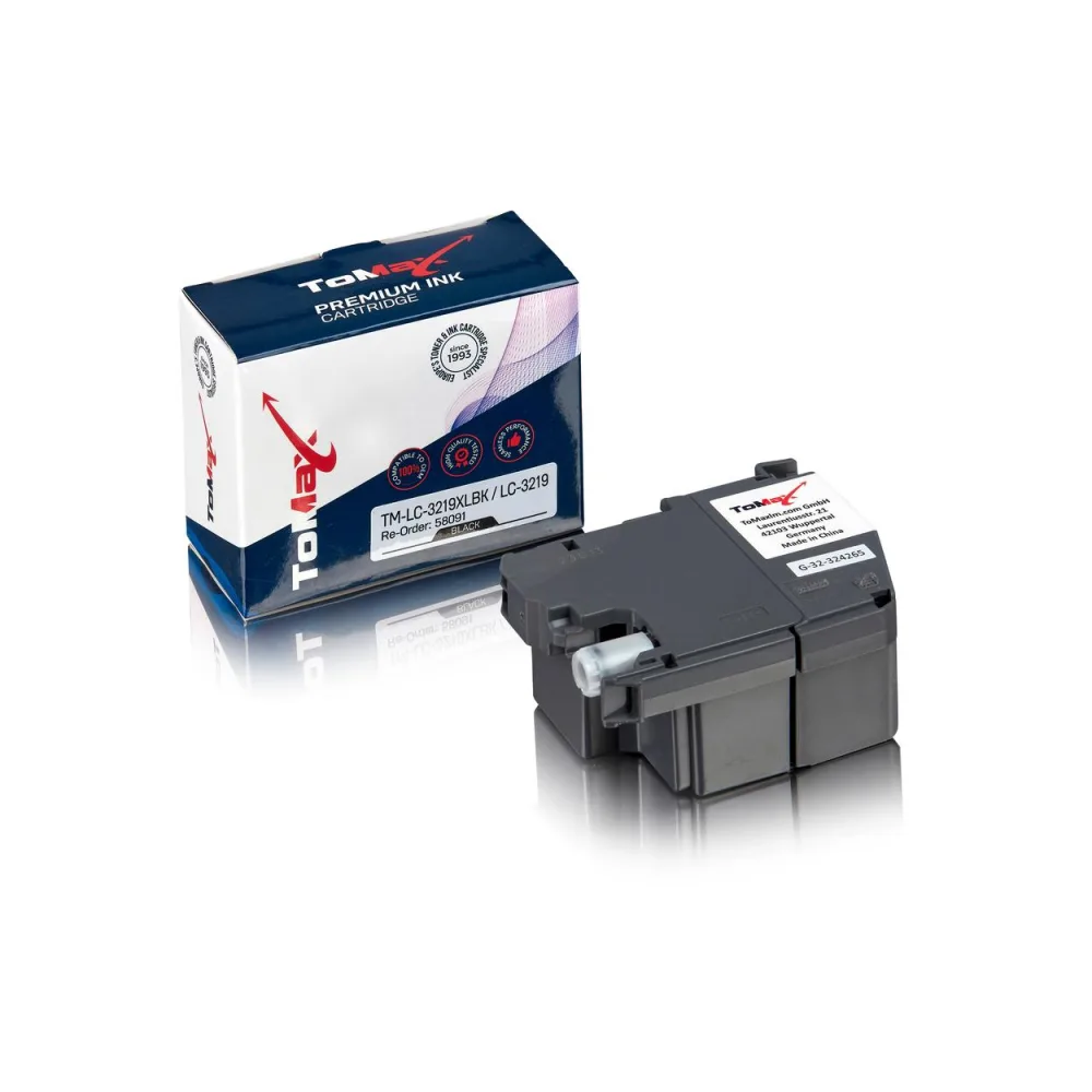 ToMax Premium ersetzt Brother LC-3219XLBK Tintenpatrone Schwarz