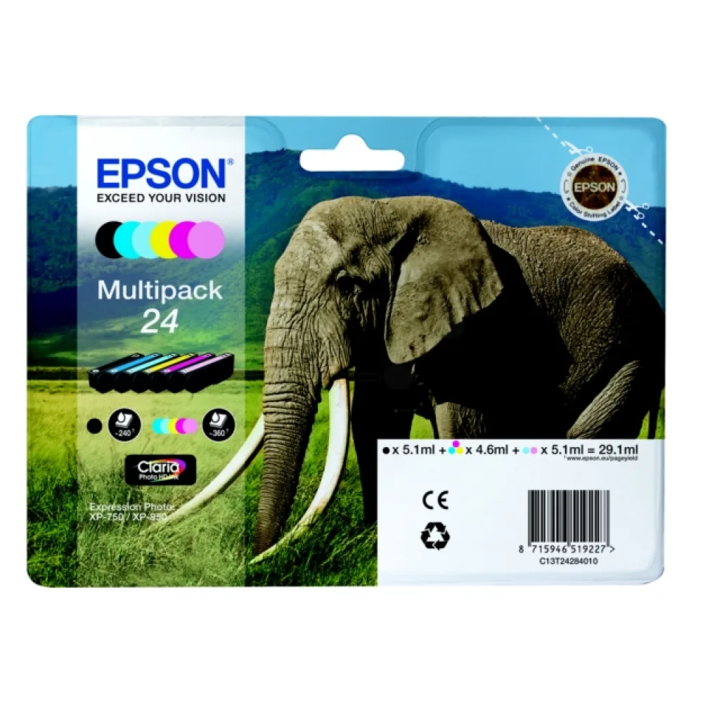 Original Epson C13T24284011 / 24 Tintenpatrone Multipack