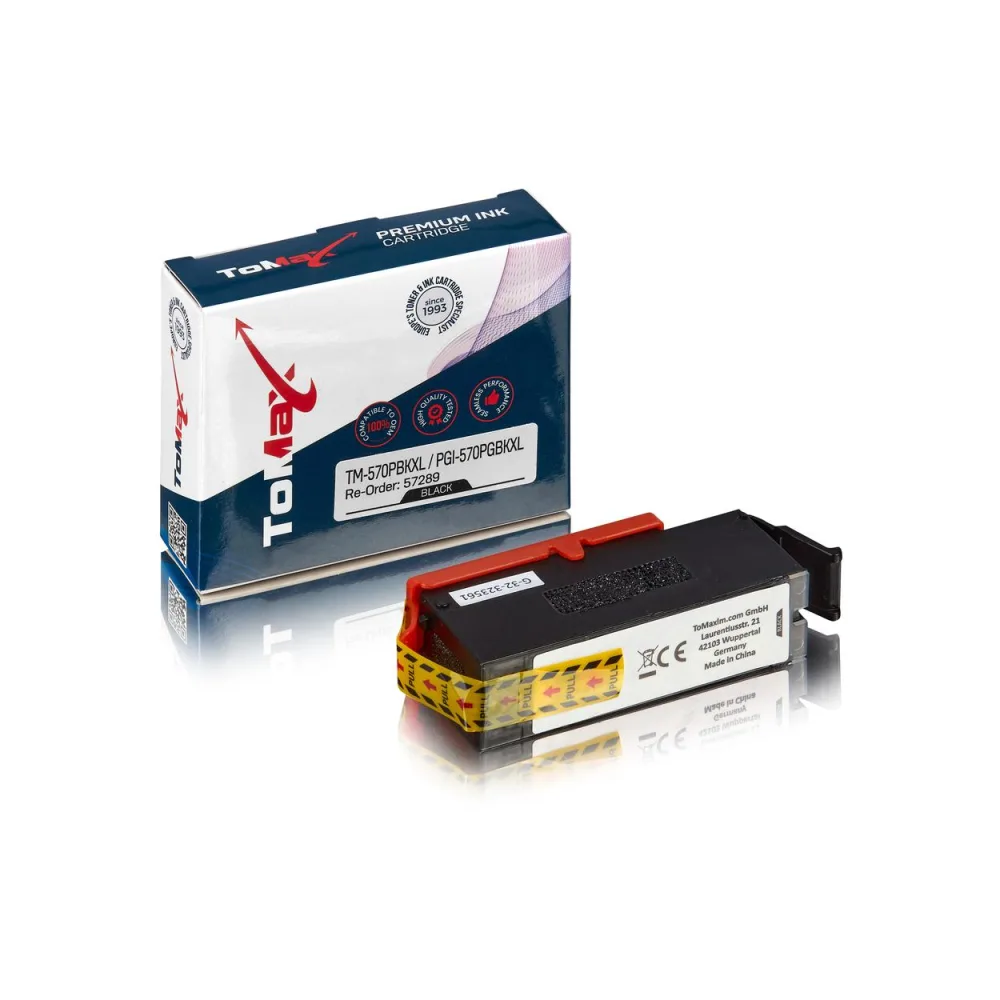 ToMax Premium ersetzt Canon 0318C001 / PGI-570PGBKXL Tintenpatrone, Pigment schwarz