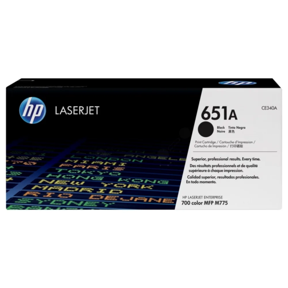 Original HP CE340A / 651A Toner schwarz