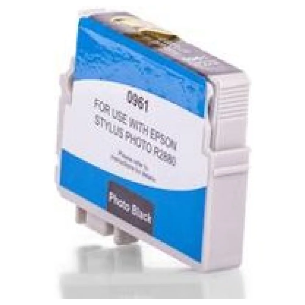 Kompatibel zu Epson C13T09614010 / T0961 Tintenpatrone, schwarz – Bild 2