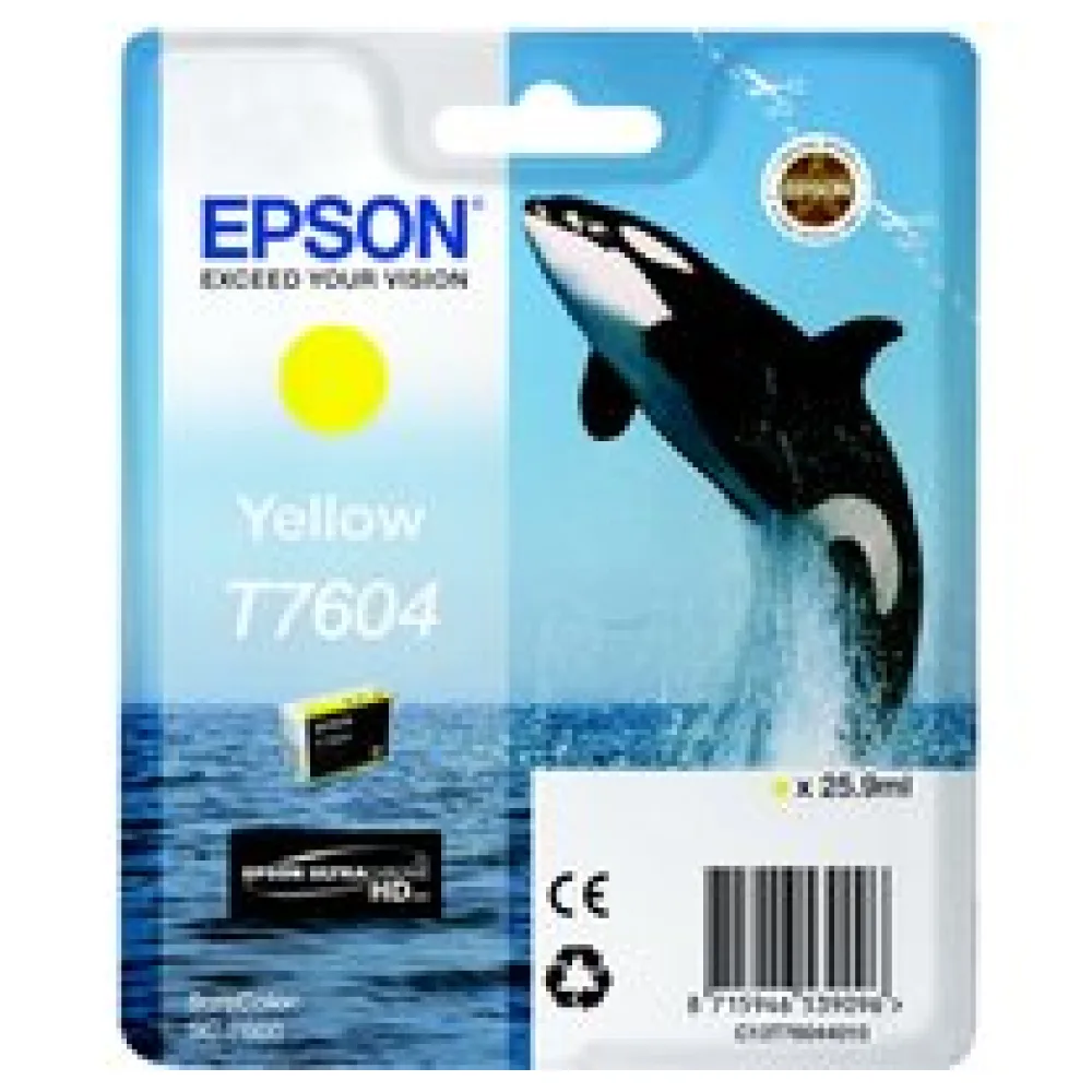Original Epson C13T76044010 / T7604 Tintenpatrone gelb – Bild 2