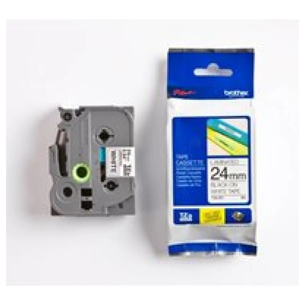 Original Brother TZE251 P-Touch Farbband schwarz auf weiss Laminat 24mm x 8m – Bild 2