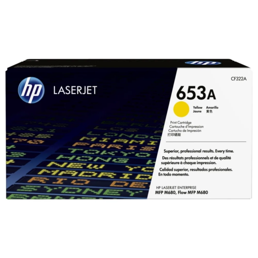 Original HP CF322A / 653A Toner gelb