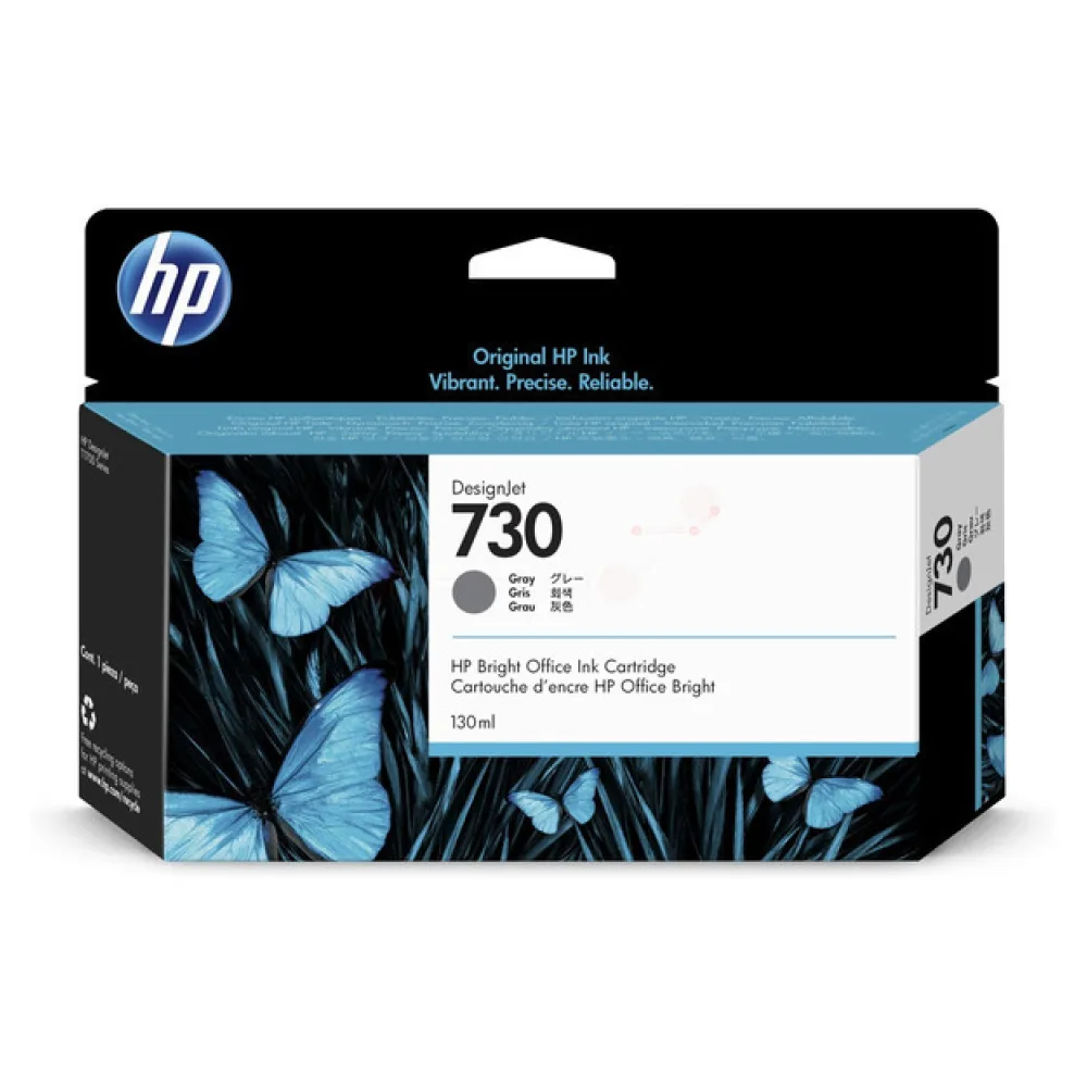Original HP P2V66A / 730 Tintenpatrone grau