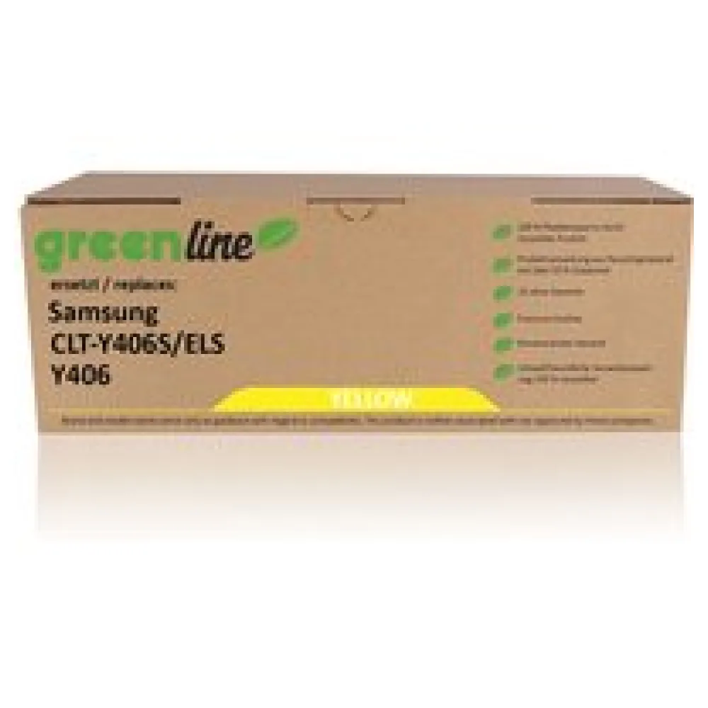 greenline ersetzt Samsung / HP CLT-Y406S/ELS / Y406 Tonerkartusche, gelb – Bild 2