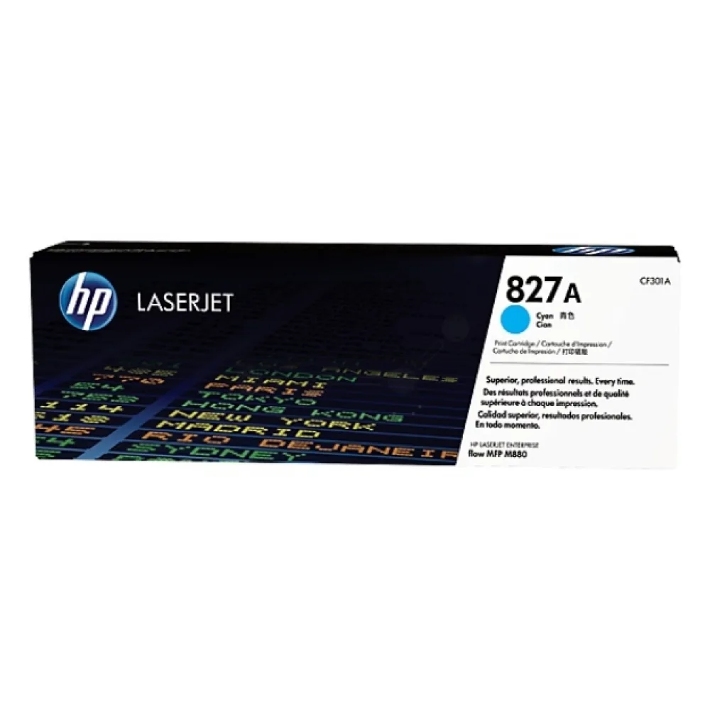 Original HP CF301A / 827A Toner cyan