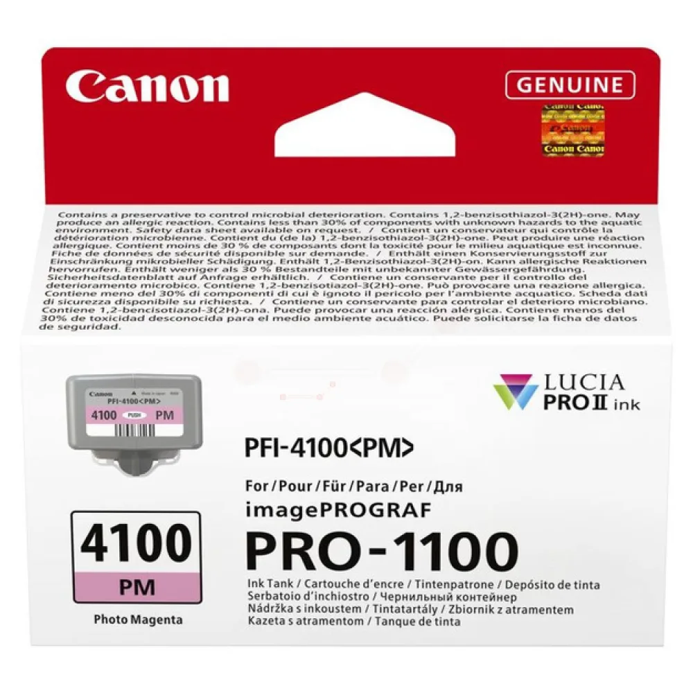 Original Canon 6782C001 / PFI-4100PM Tintenpatrone magenta hell