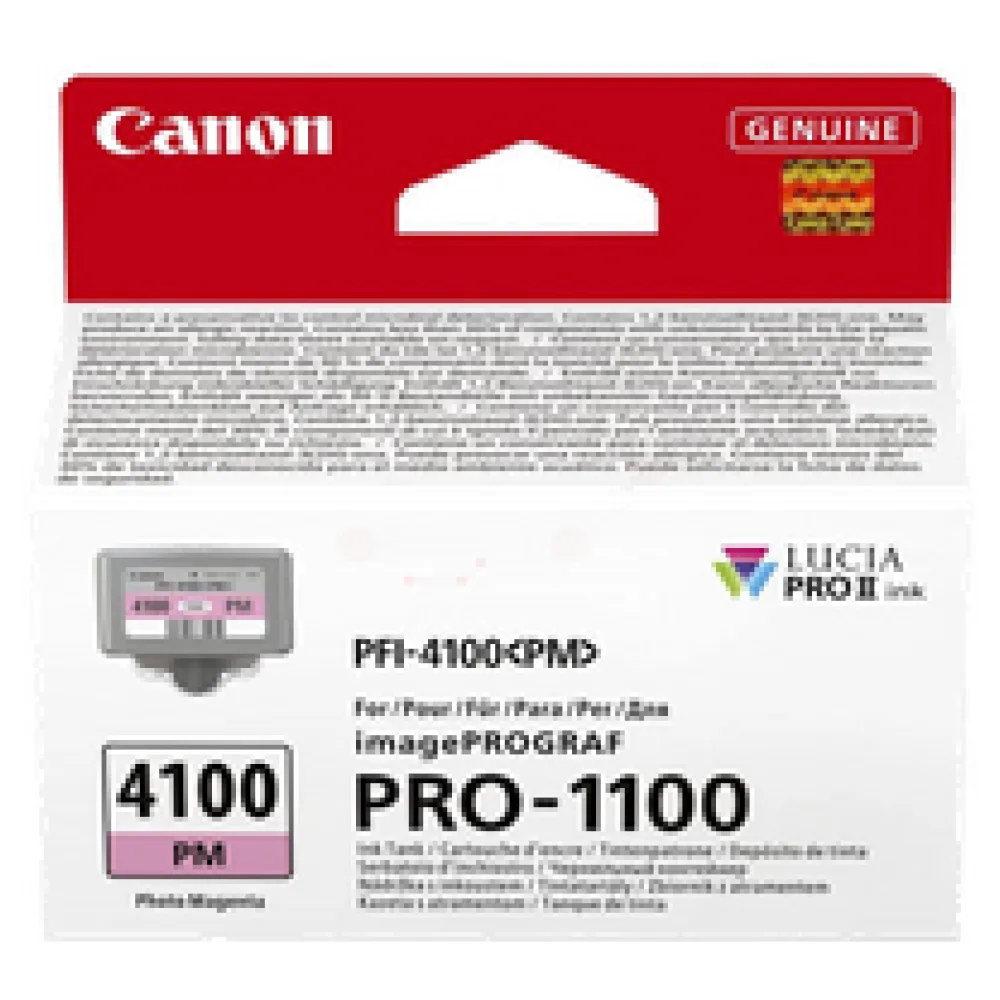 Original Canon 6782C001 / PFI-4100PM Tintenpatrone magenta hell – Bild 2