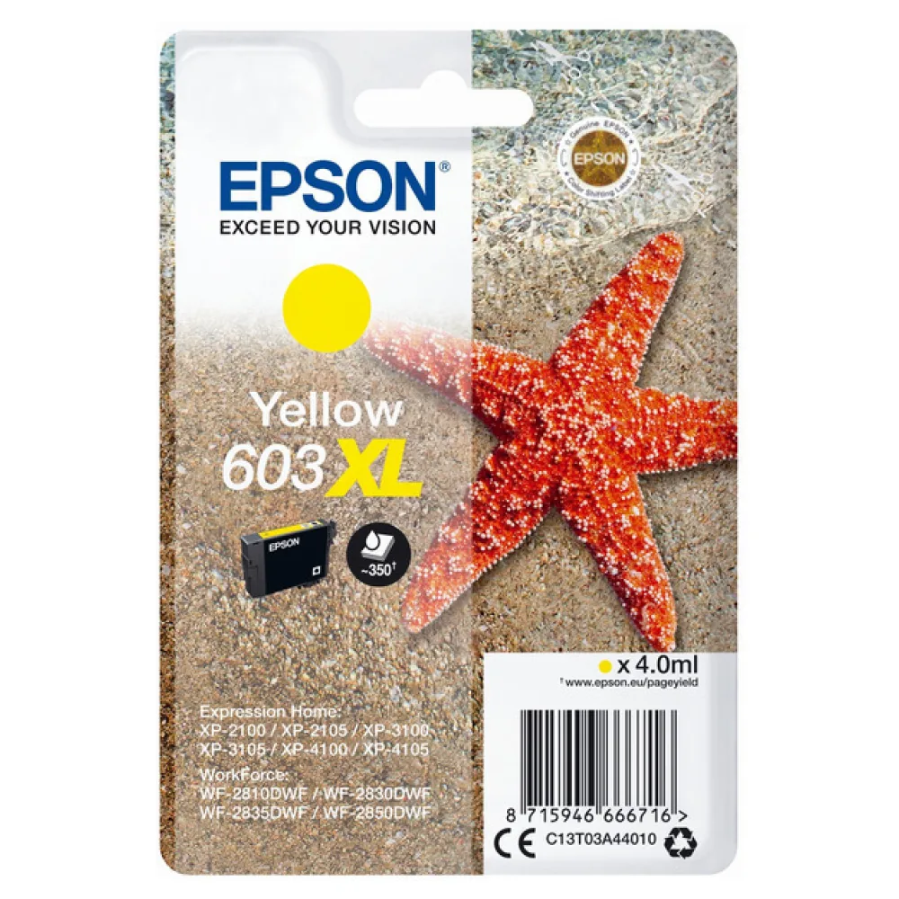 Original Epson C13T03A44010 / 603XL Tintenpatrone gelb