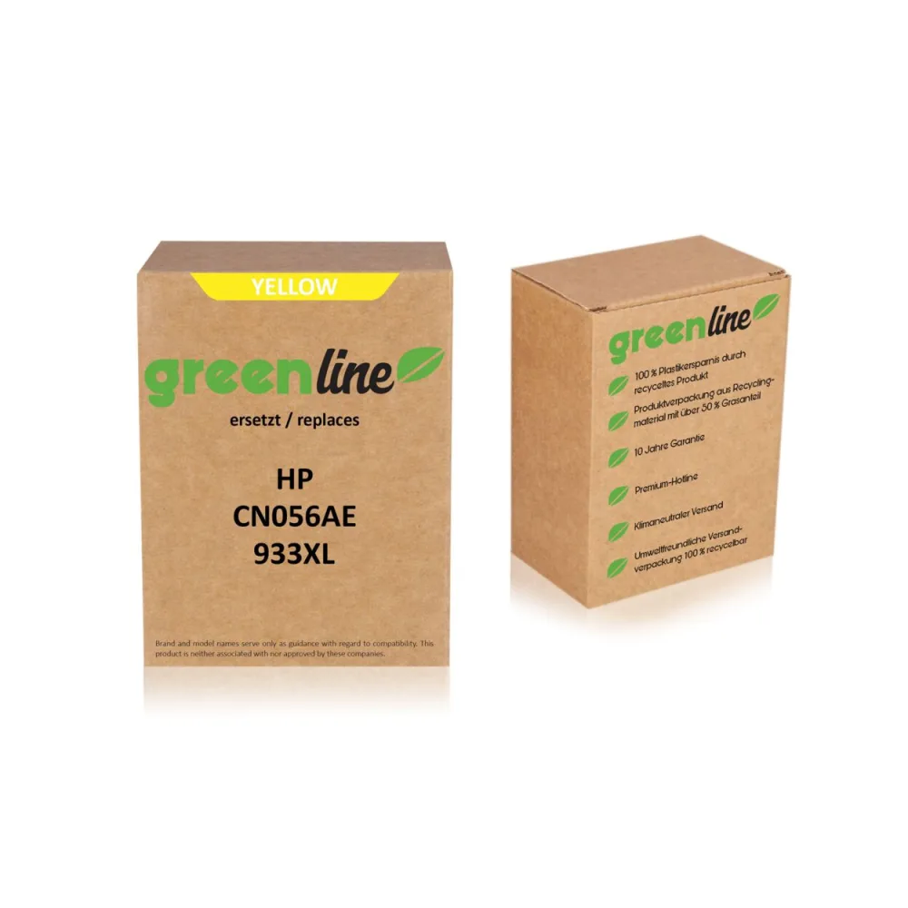 greenline ersetzt HP CN056AE / 933XL Tintenpatrone, gelb