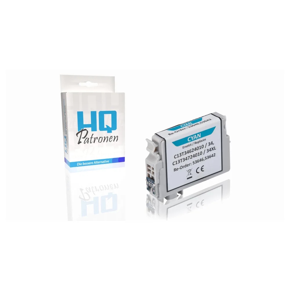 Kompatibel zu Epson C13T34724010 / 34XL Tintenpatrone, cyan