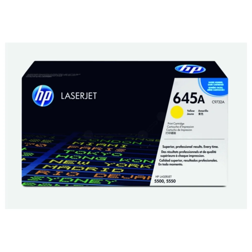 Original HP C9732A / 645A Toner gelb