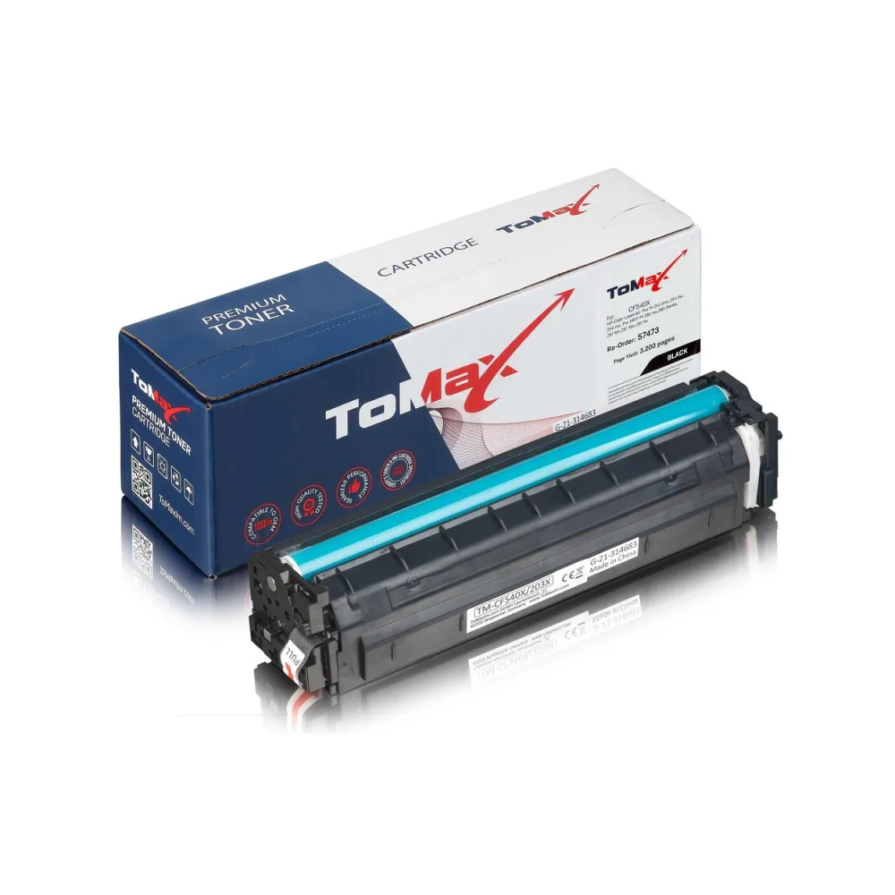 ToMax Premium ersetzt HP CF540X / 203X Toner, schwarz