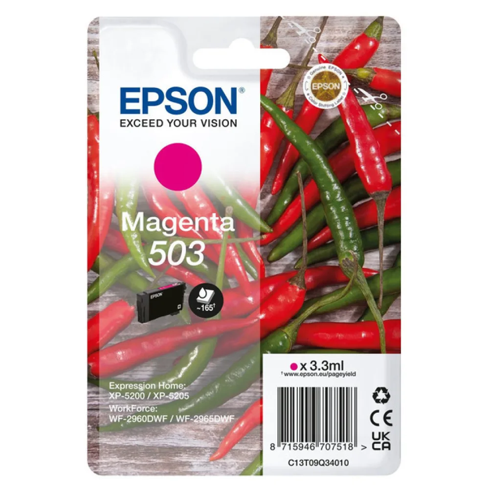 Original Epson C13T09Q34010 / 503 Tintenpatrone magenta