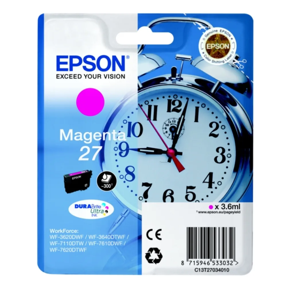 Original Epson C13T27034012 / 27 Tintenpatrone magenta