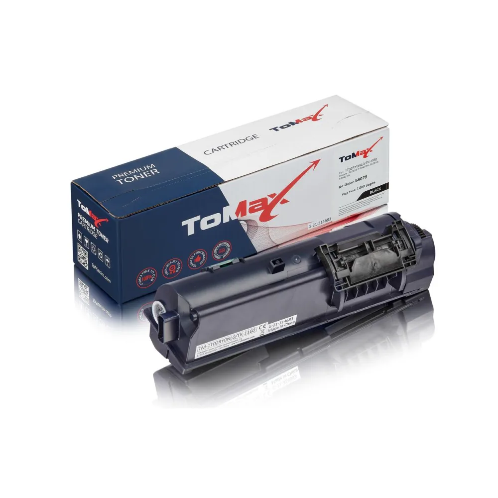 ToMax Premium ersetzt Kyocera 1T02RY0NL0 / TK-1160 Toner, schwarz