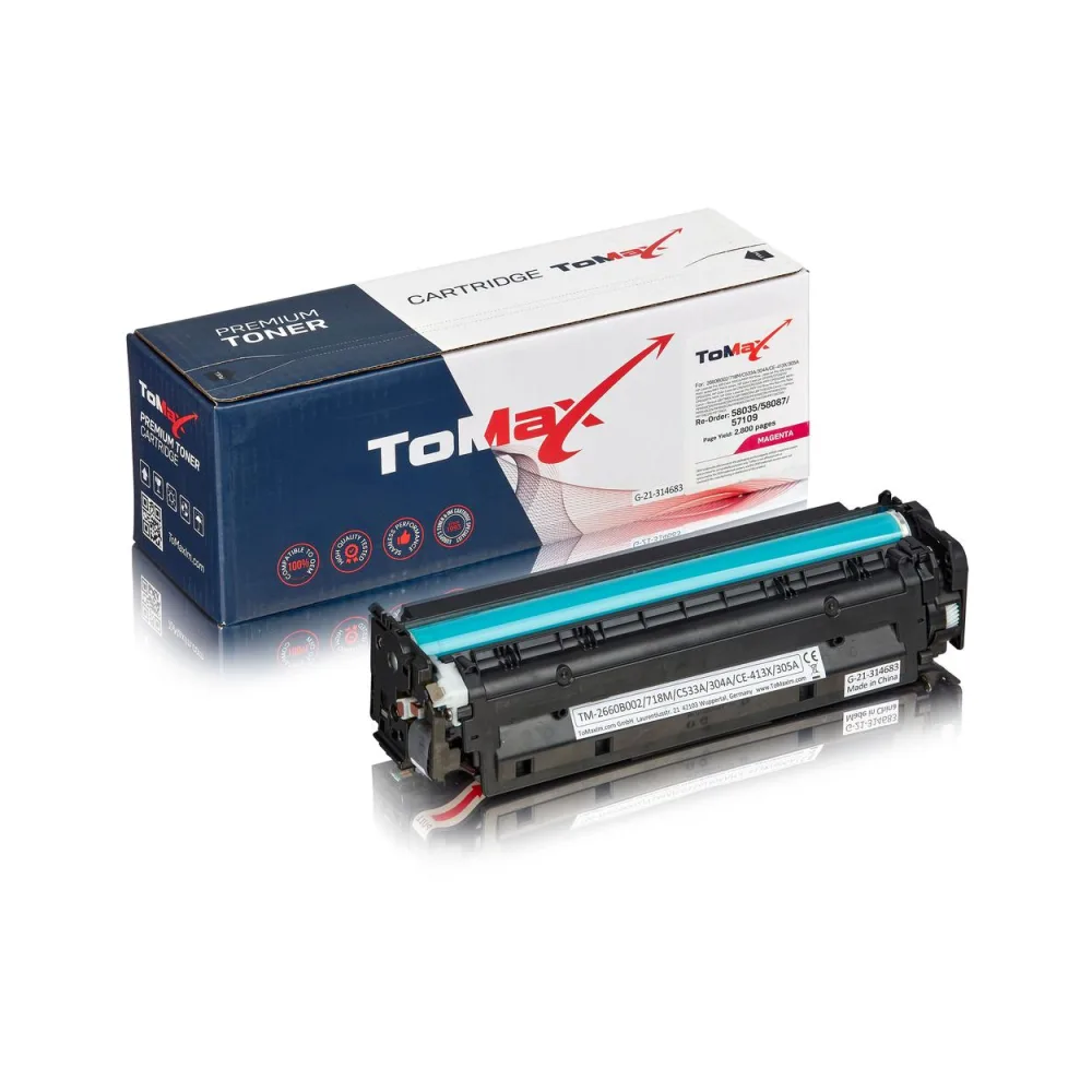 ToMax Premium ersetzt HP CC533A / 304A Toner, magenta