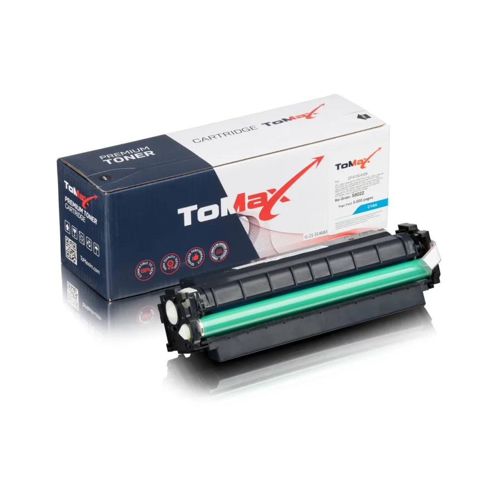 ToMax Premium ersetzt HP CF411X / 410X Toner Cyan