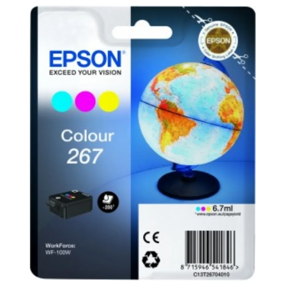 Original Epson C13T26704010 / 267 Tintenpatrone color
