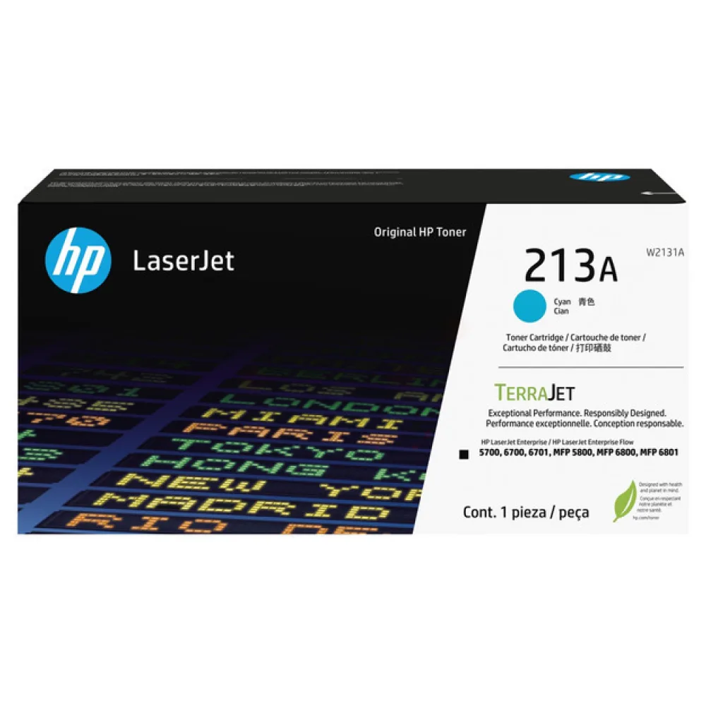 Original HP W2131A / 213A Toner cyan