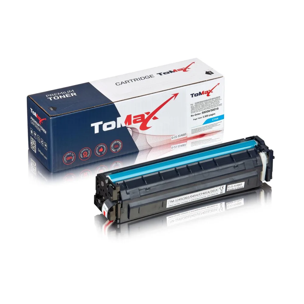 ToMax Premium ersetzt Canon 1245C002 / 045H Toner, cyan