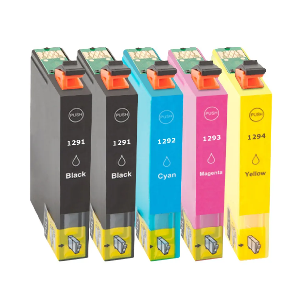 Multipack kompatibel zu Epson C13T12914012 / T1291 enthält 5x Tintenpatrone