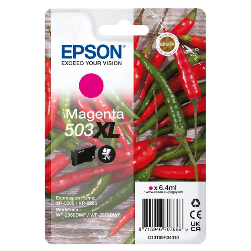 Original Epson C13T09R34010 / 503XL Tintenpatrone magenta