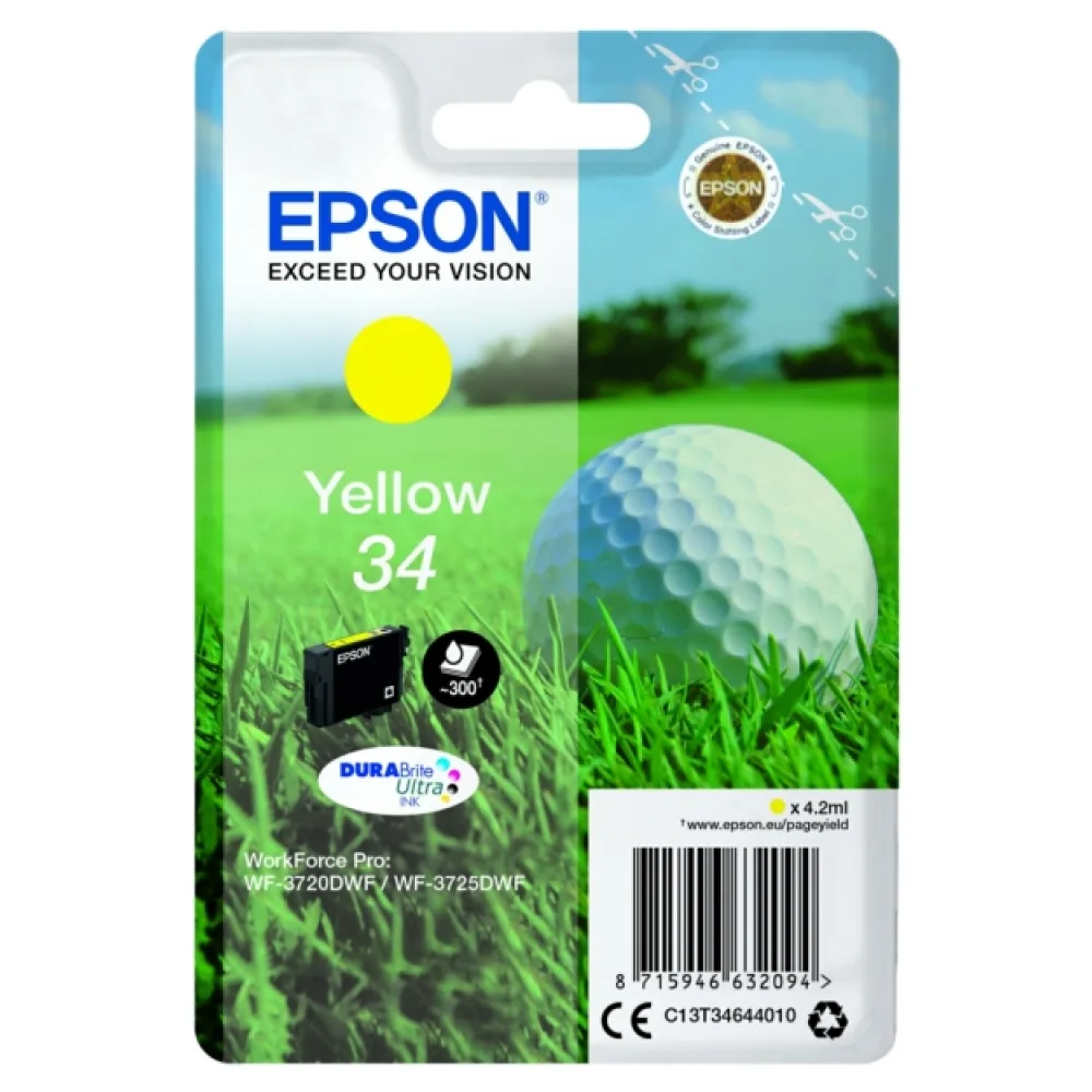 Original Epson C13T34644010 / 34 Tintenpatrone gelb