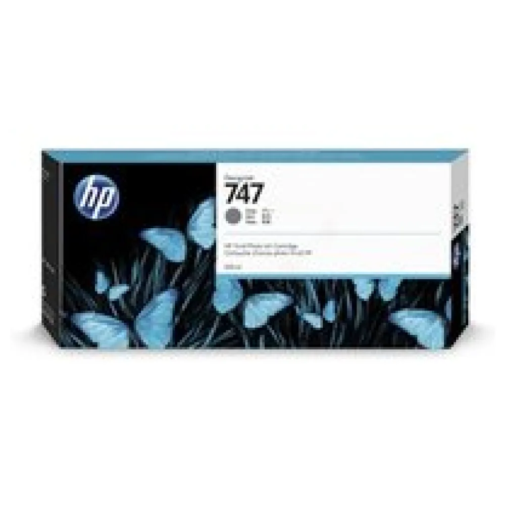 Original HP P2V86A / 747 Tintenpatrone grau – Bild 2